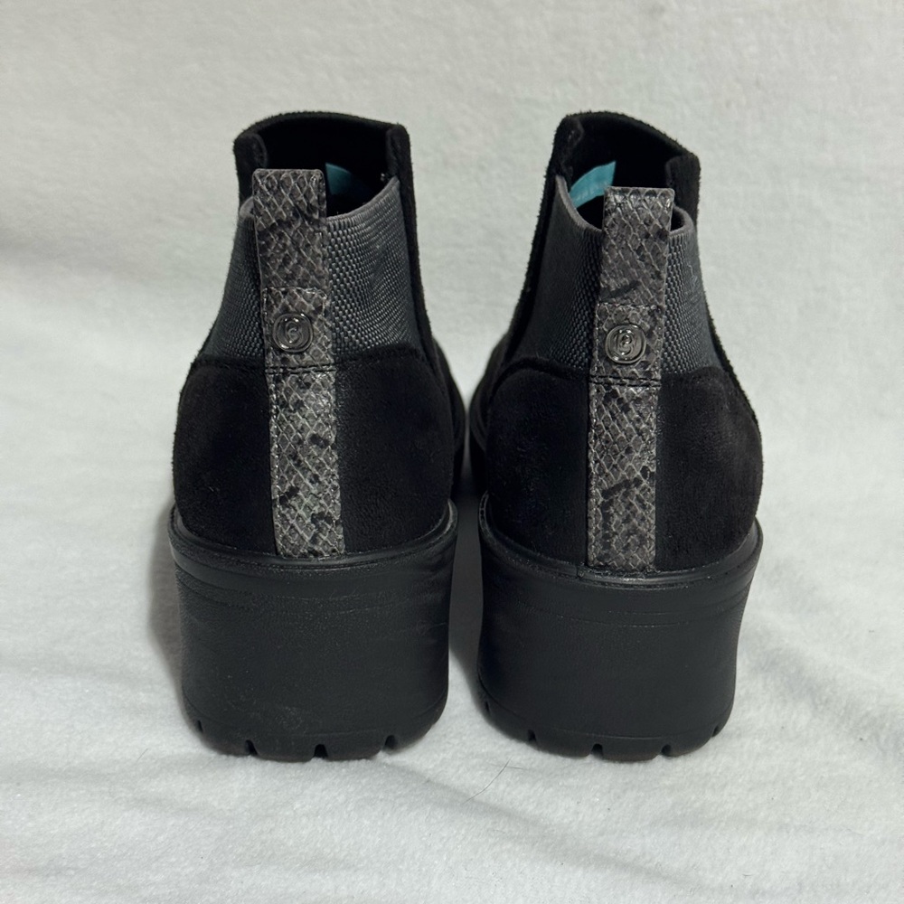 BZees Women's Boston Boots Ankle Booties Comfort Black Size 6.5 - Picture 3 of 8